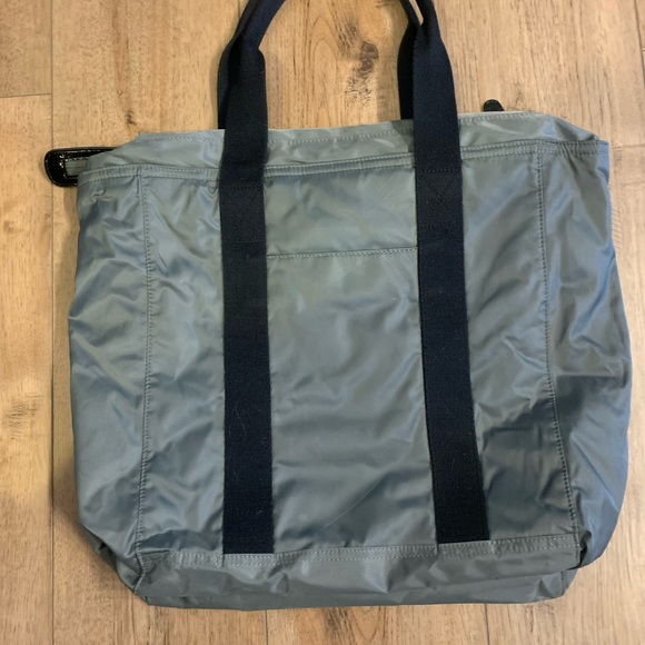 Michael Kors Neverfull Carryall tote Metallic gray Nylon- Black Fabric Straps - Picture 5 of 7